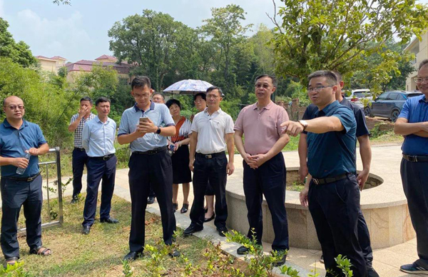 廣東省生態(tài)環(huán)境廳、江西省生態(tài)環(huán)境廳考察調(diào)研我司農(nóng)村生活污水處理站