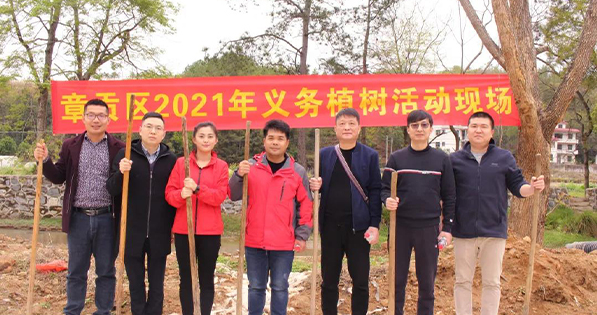 春回大地，萬物復蘇丨挺進環(huán)保聯(lián)合贛南專員辦、區(qū)生態(tài)環(huán)境局等單位開展義務植樹節(jié)活動