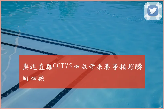 奥运直播CCTV5回放带来赛事精彩瞬间回顾