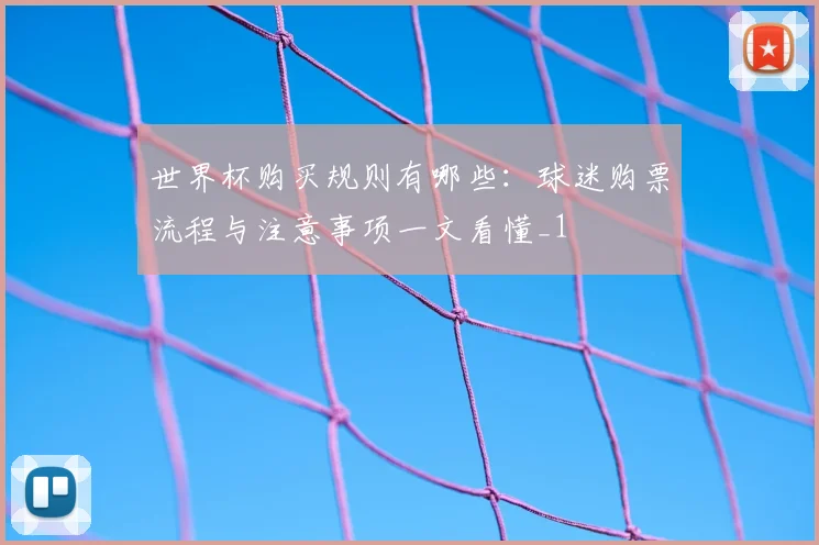 世界杯购买规则有哪些：球迷购票流程与注意事项一文看懂_1